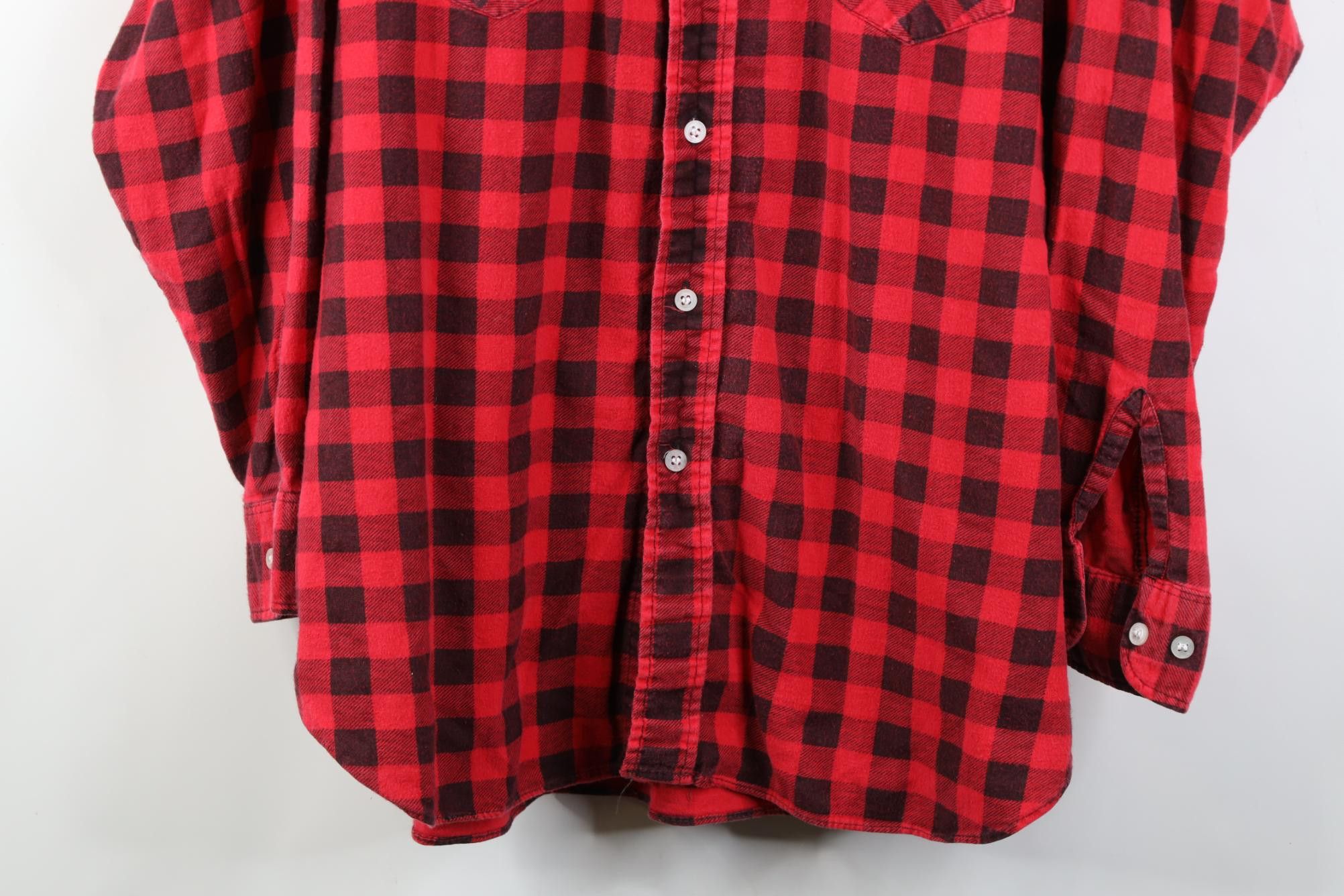 Dickies Vintage 70s 80s Dickies Collared Button Shirt Buffalo Plaid Size US XL / EU 56 / 4 - 3 Thumbnail