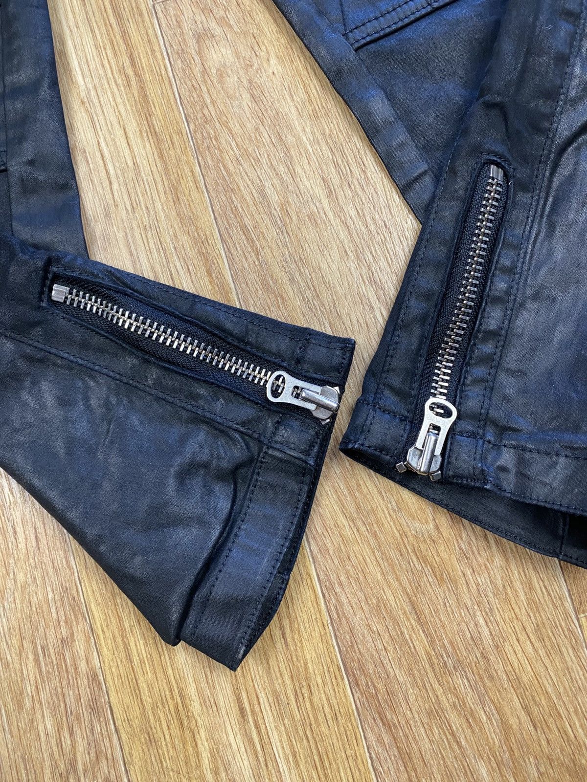H&M × Isabel Marant Isabel Marant Pour for H&M Black Waxed Biker Pants size US 6 Size 28" / US 6 / IT 42 - 4 Thumbnail