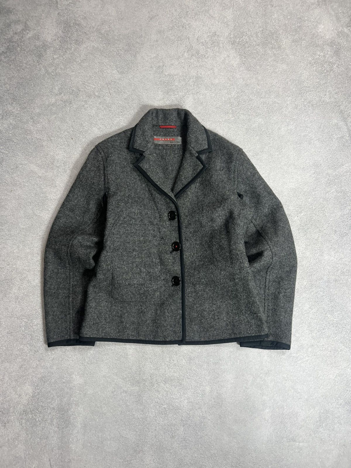 Prada Luxury Prada 00s Wool Blazer Rare Jacket! Hype Size M / US 6-8 / IT 42-44 - 1 Thumbnail