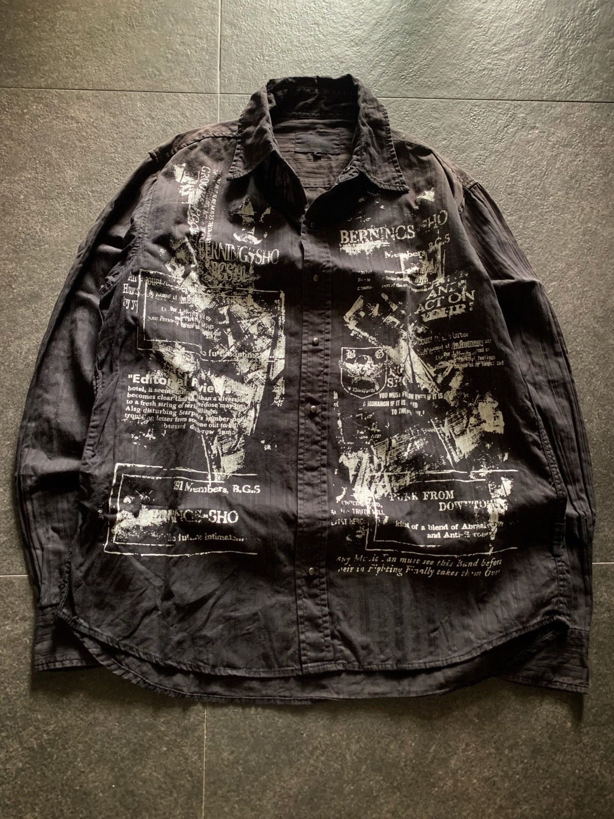 If Six Was Nine Bernings Sho Poem Skull Shirt Vkei Style Size US M / EU 48-50 / 2 - 1 Thumbnail