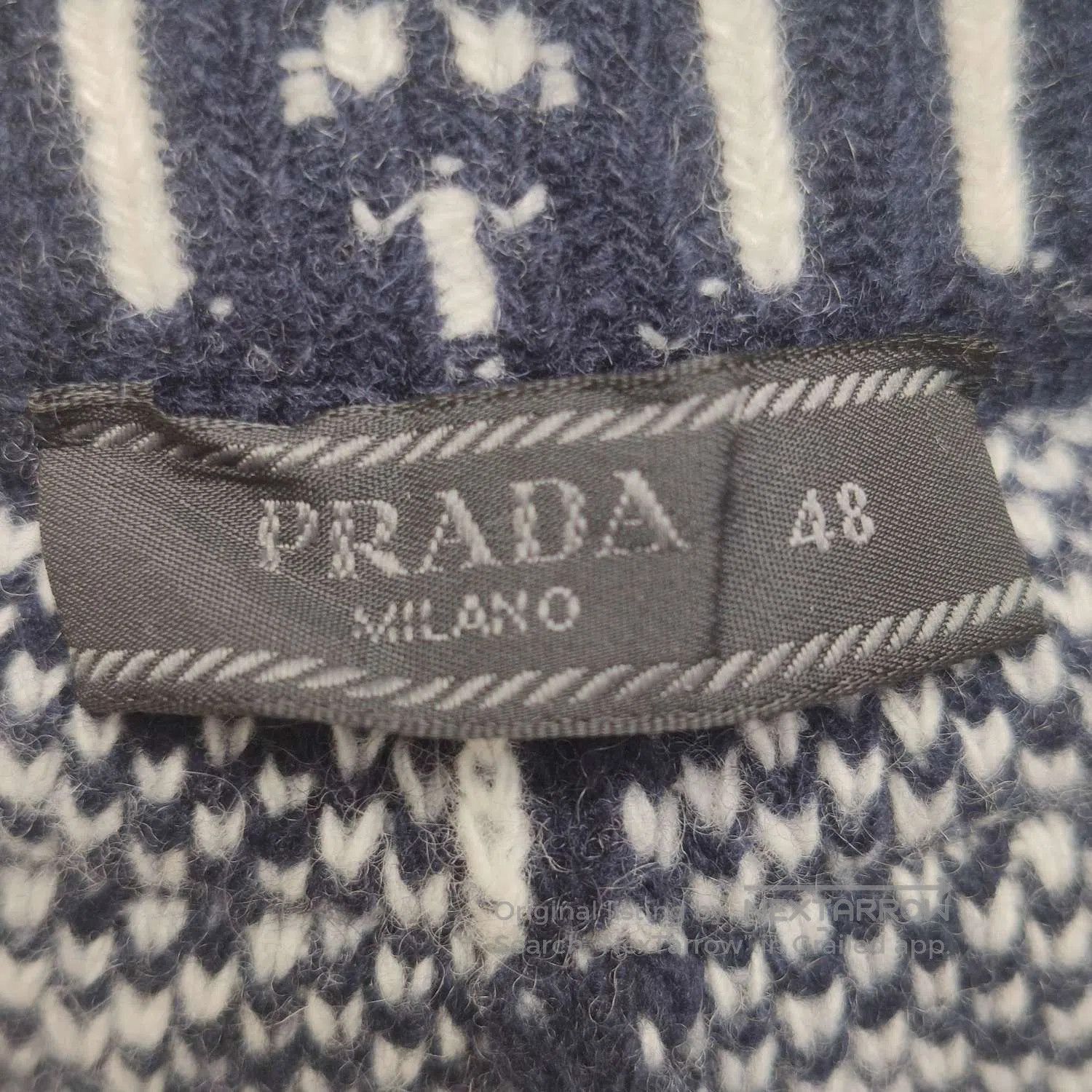 Prada Prada XL Cashmere Blend Patterned Trousers. Size US 38 / EU 54 - 3 Thumbnail