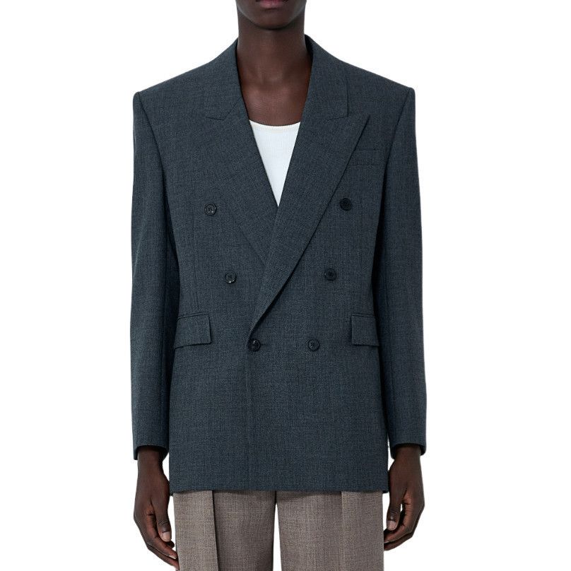Saint Laurent Paris SAINT LAURENT Gray Wool Blazer Jacket New & Authentic (Men's Size US L / EU 52-54 / 3 - 1 Thumbnail