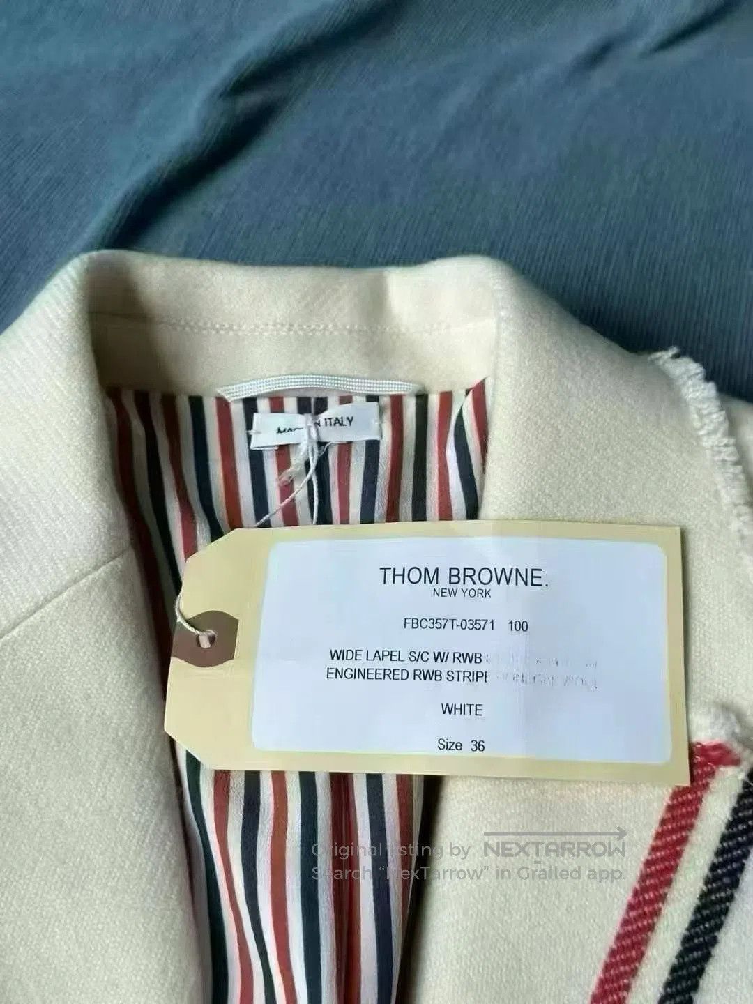 Thom Browne Thom Browne Fringed Colorblock Blazer| Size XS / US 0-2 / IT 36-38 - 3 Thumbnail