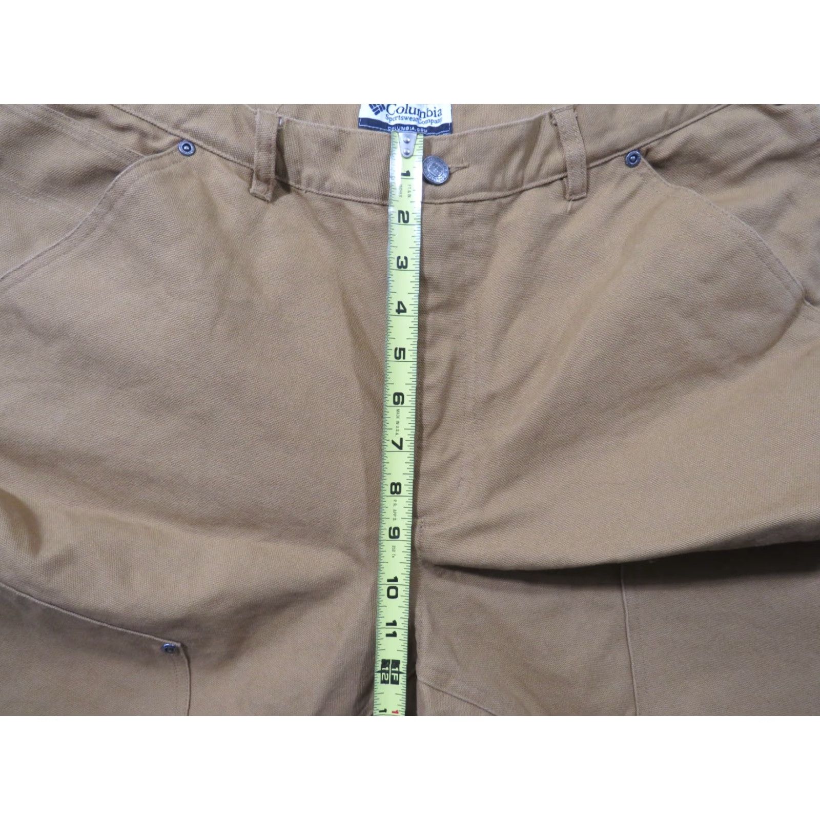 Doublet Columbia Pants Men's 36x30 Omni-Shield Canvas Workwear Double Knee Heavy Duty Cargo Pockets Brown Cotton Canvas Regular Straight 36x30 Mens Size US 36 / EU 52 - 6 Thumbnail