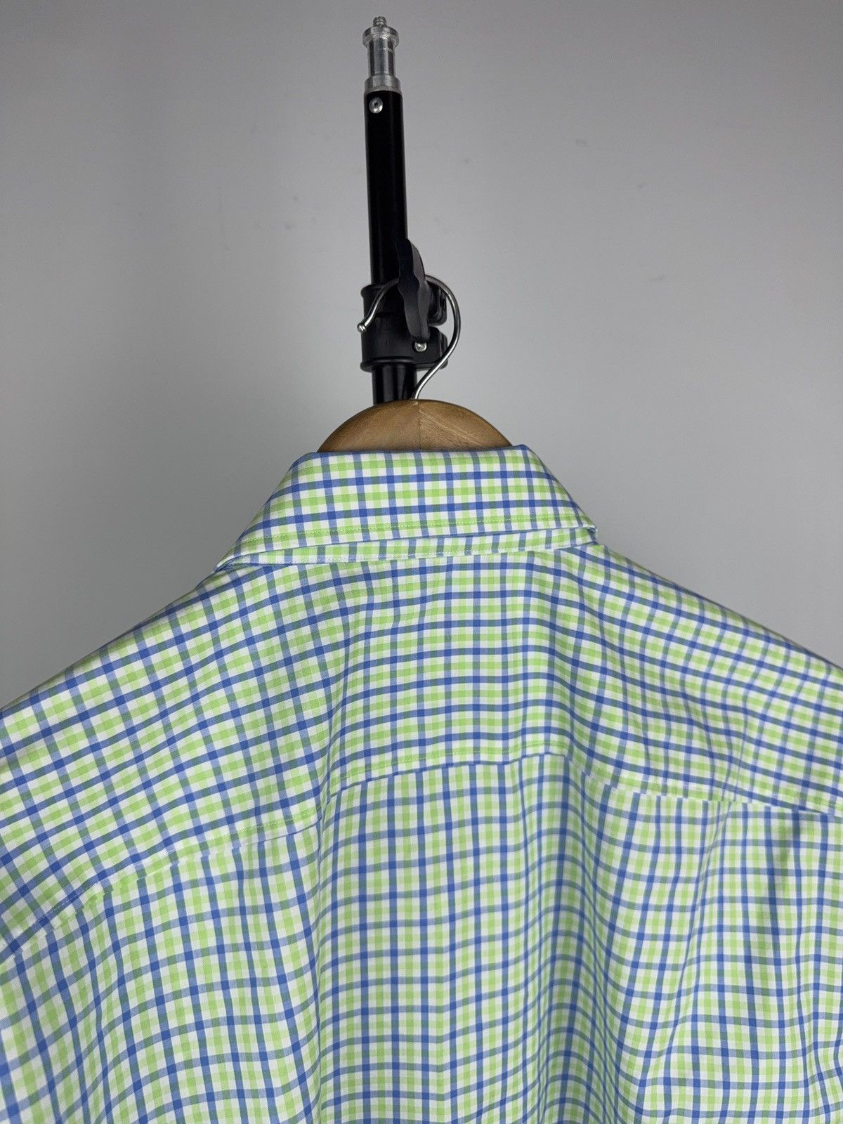 Hugo Boss Luxury 00s Hugo Boss Slim Fit Check Shirt Green Blue Mens L Size US L / EU 52-54 / 3 - 11 Thumbnail