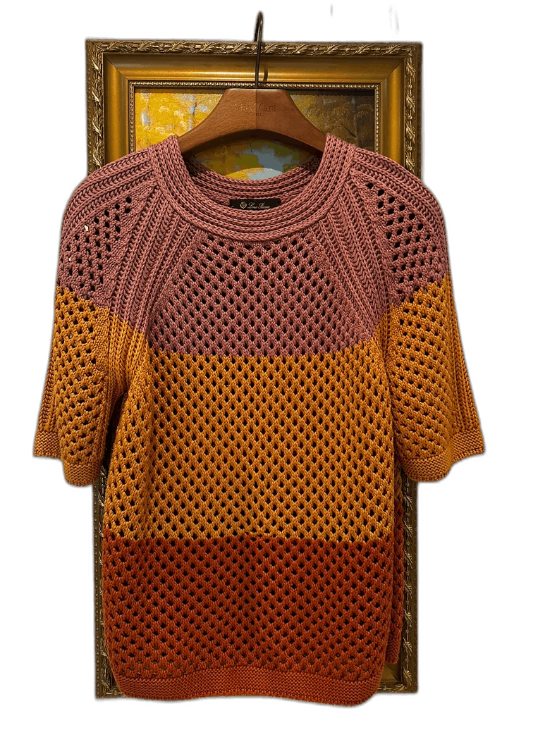 Loro Piana Loro Piana Colorblock Knit Sweater- Size US L / EU 52-54 / 3 - 1 Thumbnail