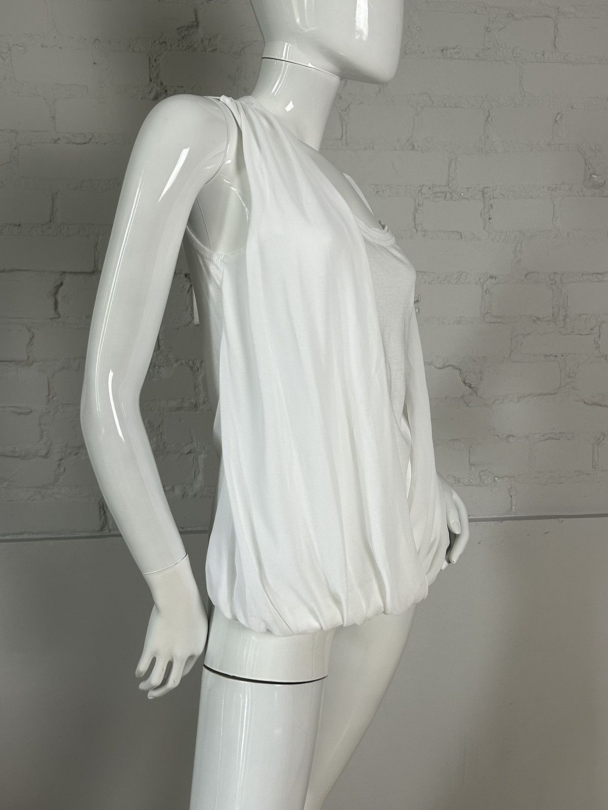 Other Insane white draped top Size S / US 4 / IT 40 - 3 Thumbnail