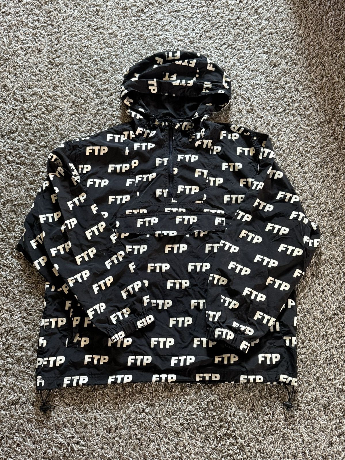 Fuck The Population FTP ALL OVER ANORAK LARGE BLACK Size US L / EU 52-54 / 3 - 1 Thumbnail