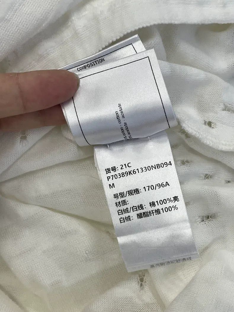 Chanel Chanel 21C white full double C full logo short sleeves Size M / US 6-8 / IT 42-44 - 7 Thumbnail
