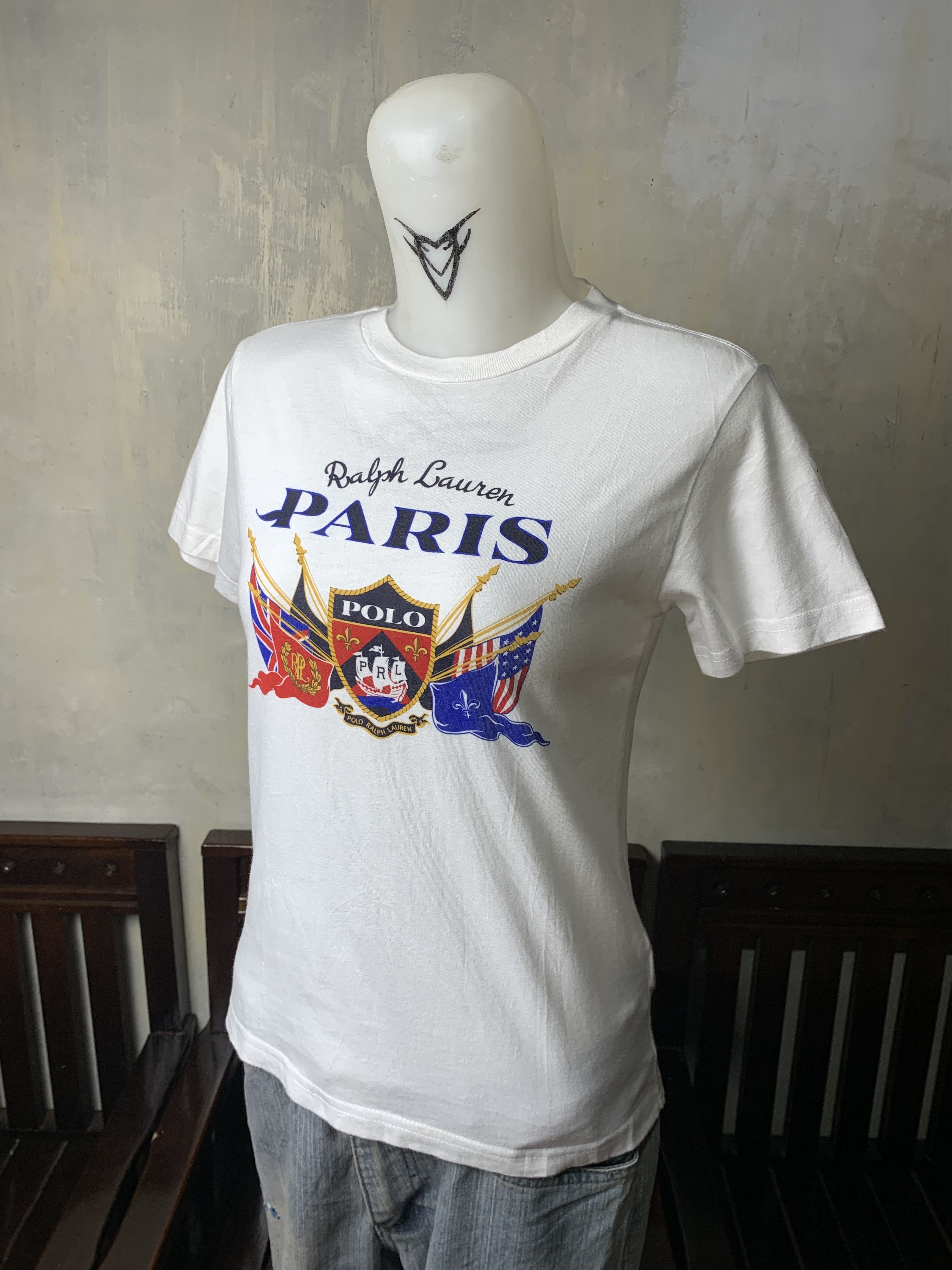 Polo Ralph Lauren Polo by Ralph Lauren White Royal Logo Baby Tee (S) Size S / US 4 / IT 40 - 2 Thumbnail