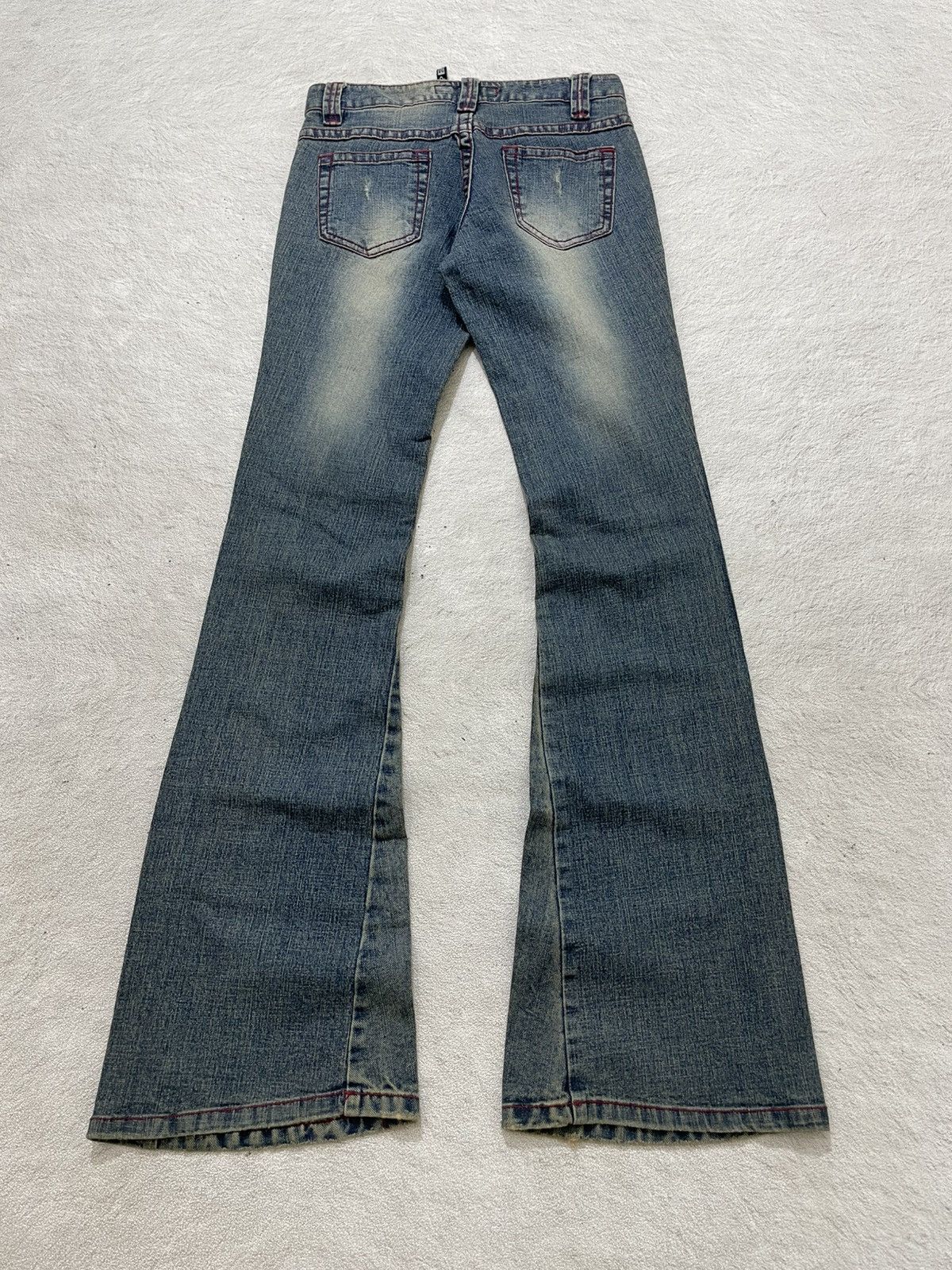 Hysteric Glamour 2000s Archival Hysteric Poem Flare Denim Mudwash Y2K Ifsix Size 25" / US 0 / IT 36 - 9 Thumbnail