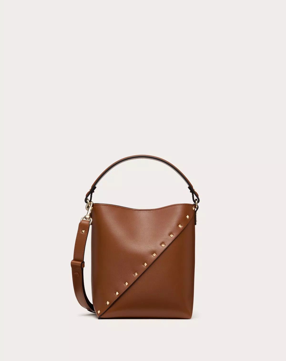 Valentino oc11z0725 Size:OS/ Wispy Calfskin Bucket Bag in Brown Size ONE SIZE - 1 Thumbnail