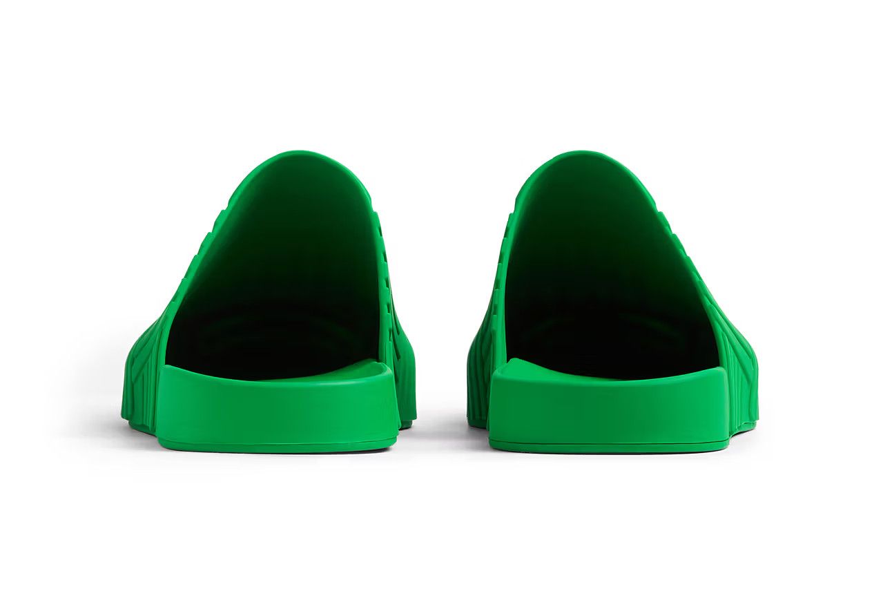 Bottega Veneta o1lv12m1024 Slider Clogs in Green Size US 9 / EU 42 - 3 Thumbnail