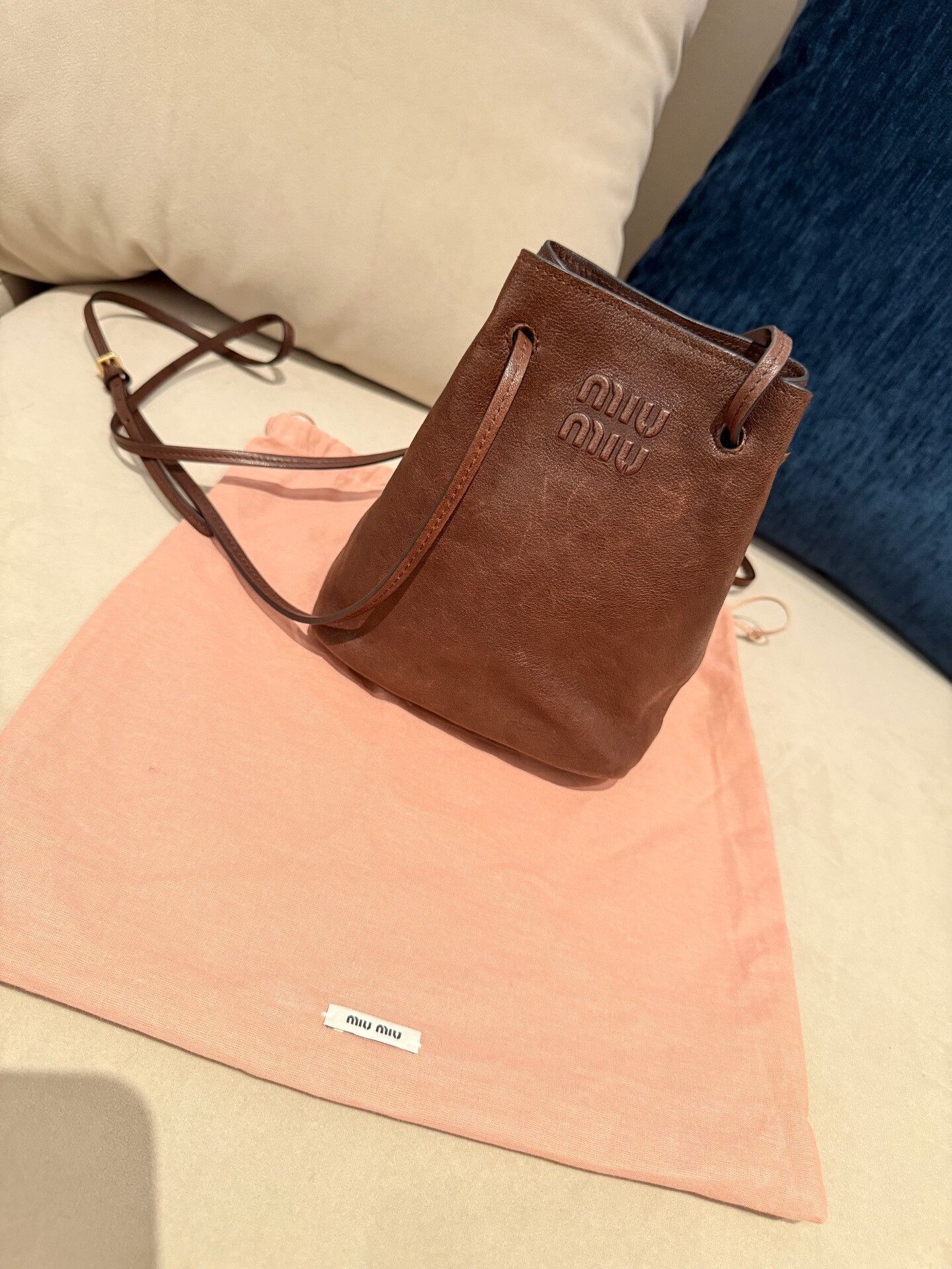 Miu Miu Miu Miu Nappa Leather Mini Bucket Bag Size ONE SIZE - 1 Thumbnail