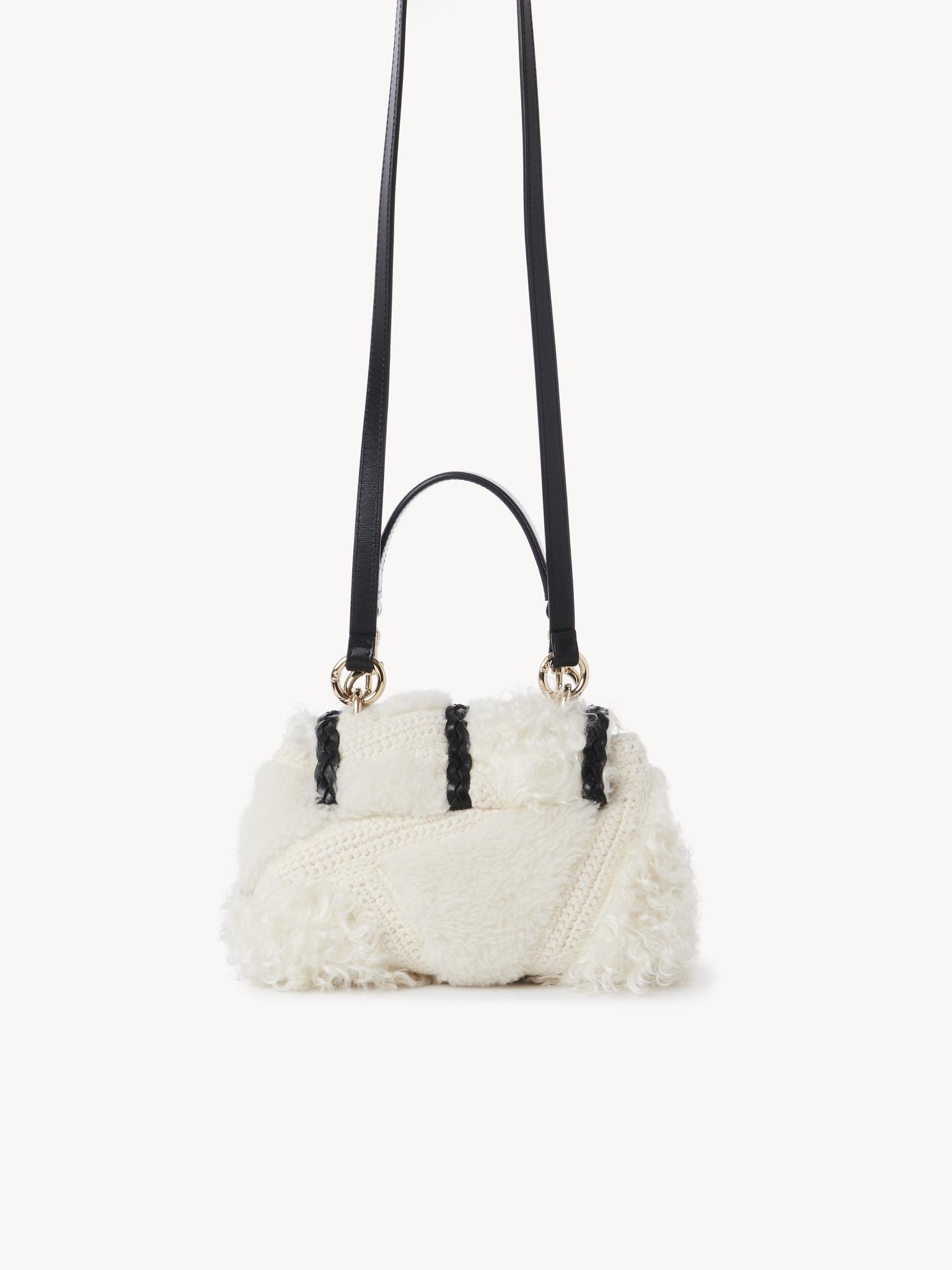 Chloe o1loc1c1224 Size: OS / CHC23 Mini Penelope Bag White/Black Size ONE SIZE - 4 Thumbnail