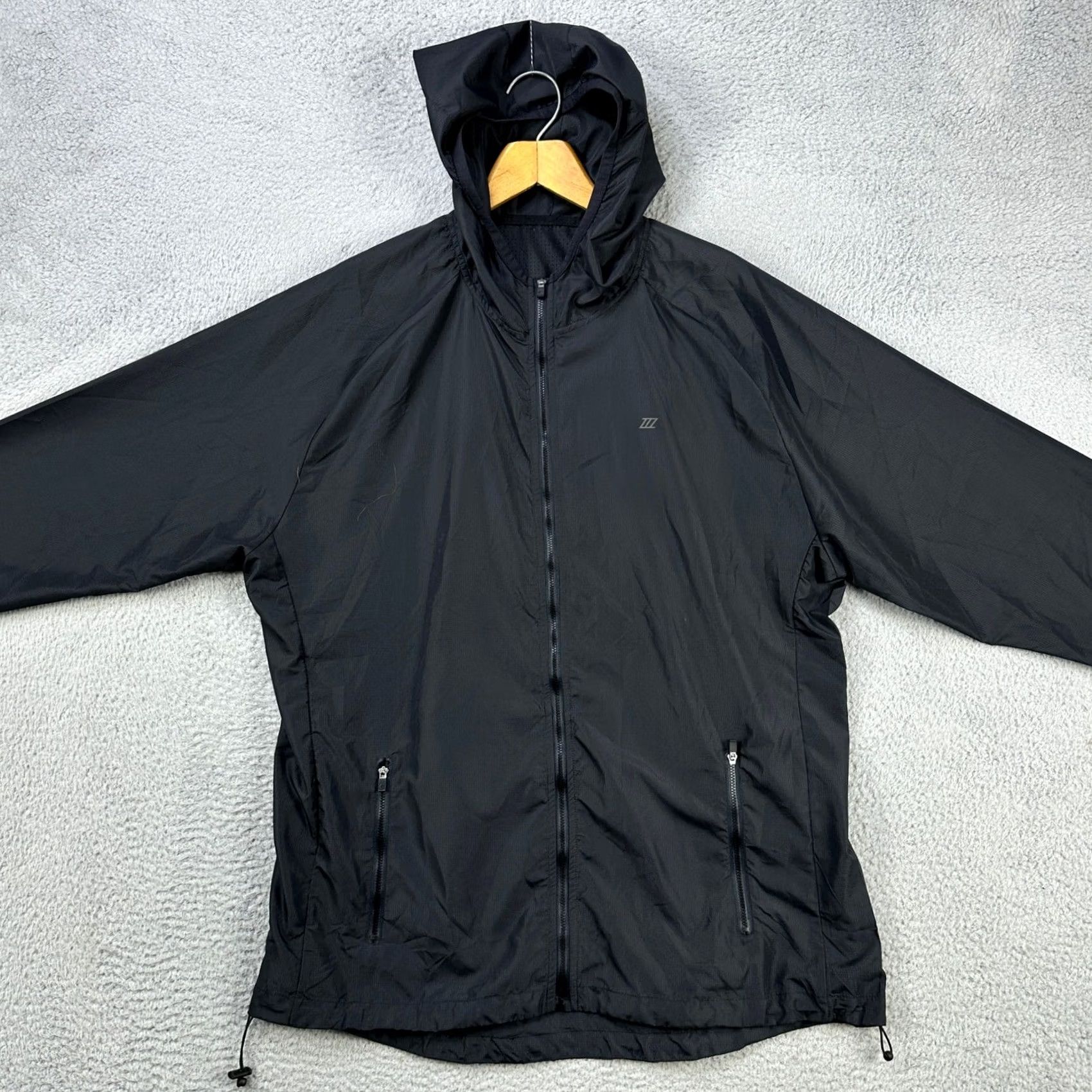 Vintage ZYIA Active Womens Hoodie Jacket 3XL Black Full Zip Athletic Long Sleeve Pocket Coat Size XXL / US 16-18 / IT 52-54 - 3 Thumbnail