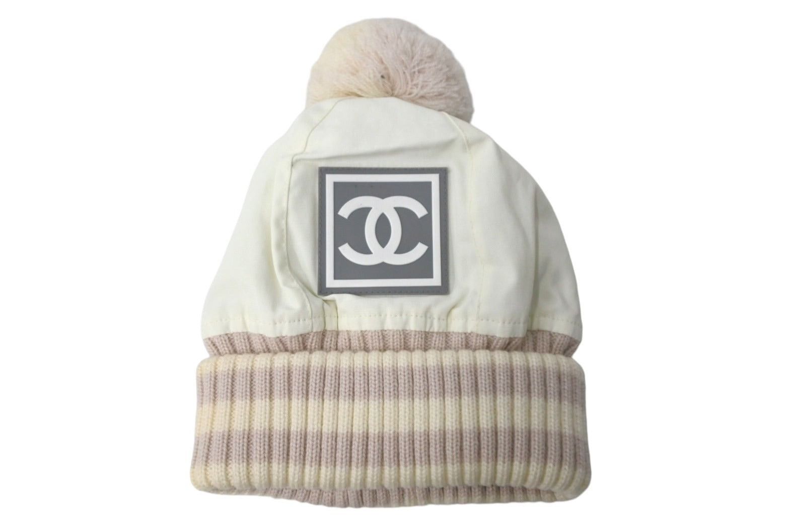 CHANEL Sport Line Knit Hat Size M