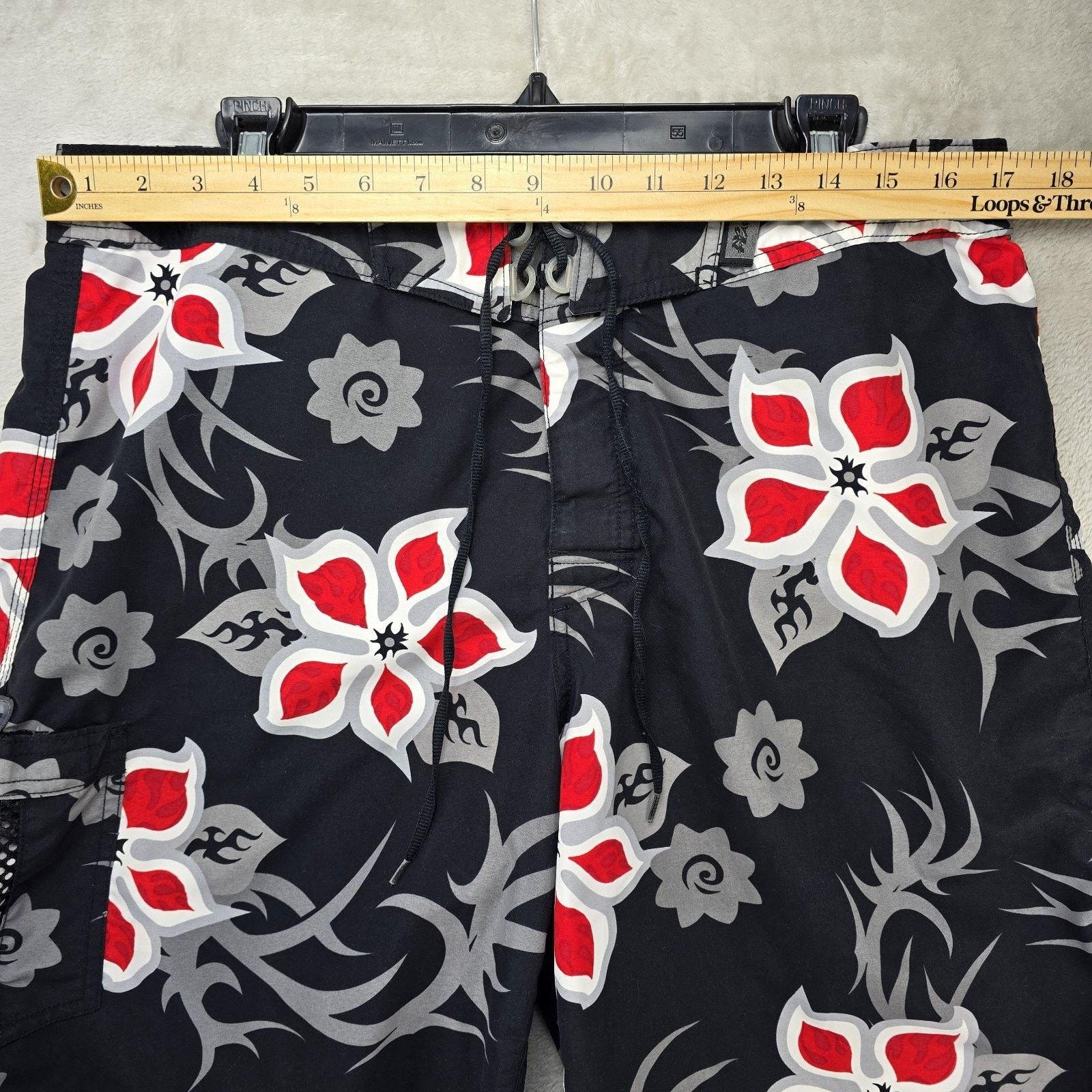 No Fear No Fear Board Shorts Mens 34 Floral Trival Swim Trunks Y2K Size US 34 / EU 50 - 7 Thumbnail