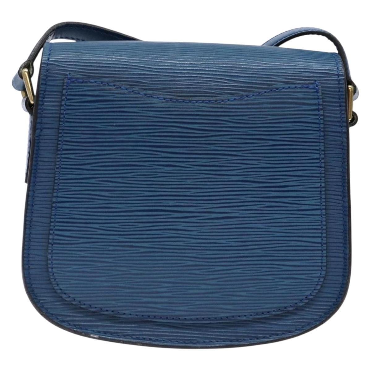 Louis Vuitton LOUIS VUITTON Epi Saint Cloud PM Shoulder Bag Blue M52195 Size ONE SIZE - 2 Thumbnail