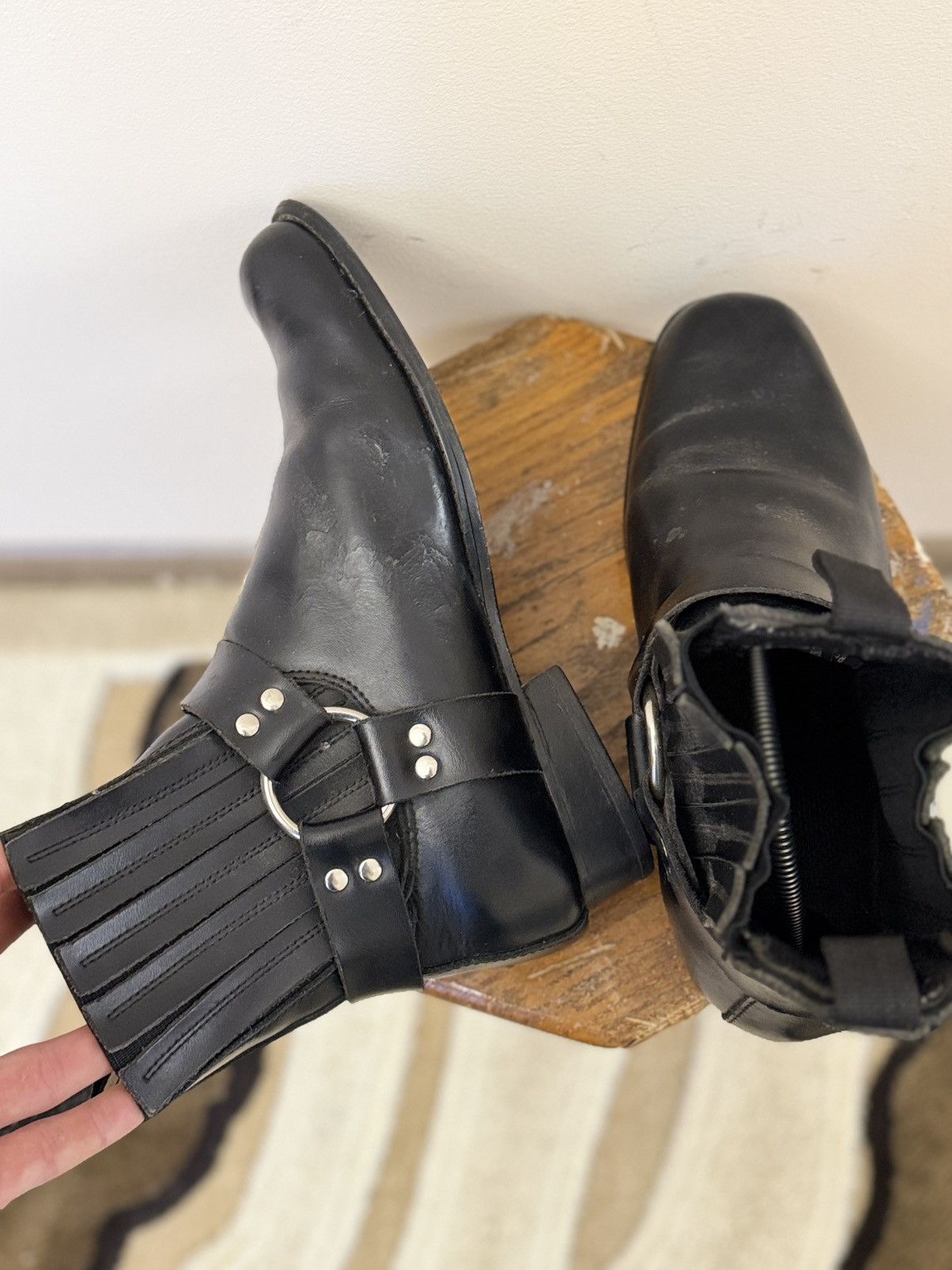 Other Studded gothic avant garde boots hedi slimane style y2k Size US 10 / EU 43 - 7 Thumbnail