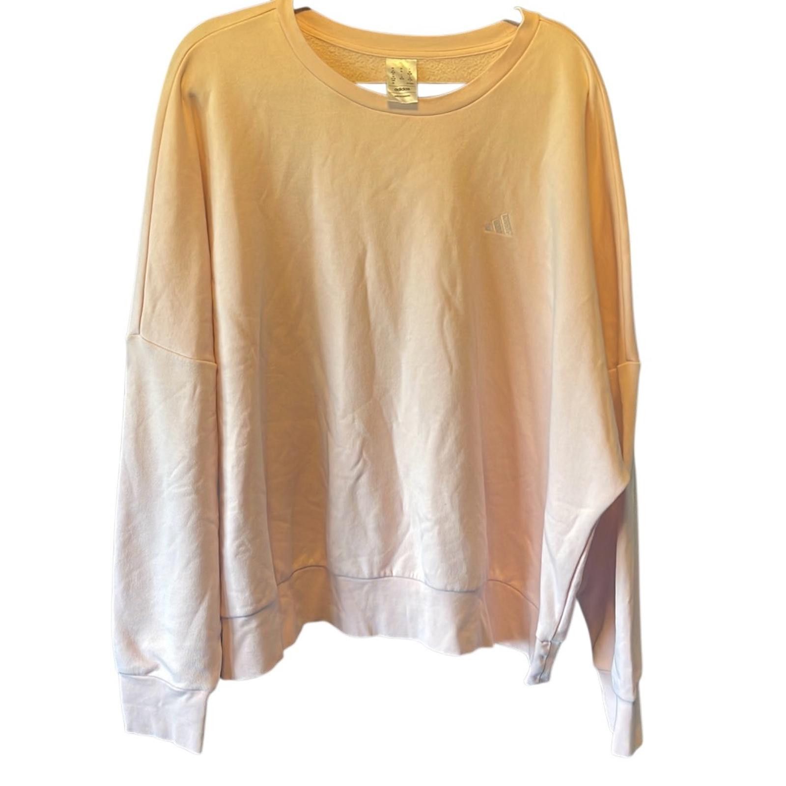 Designer Womens Adidas pink sweatshirt 3 xl Size ONE SIZE - 1 Thumbnail