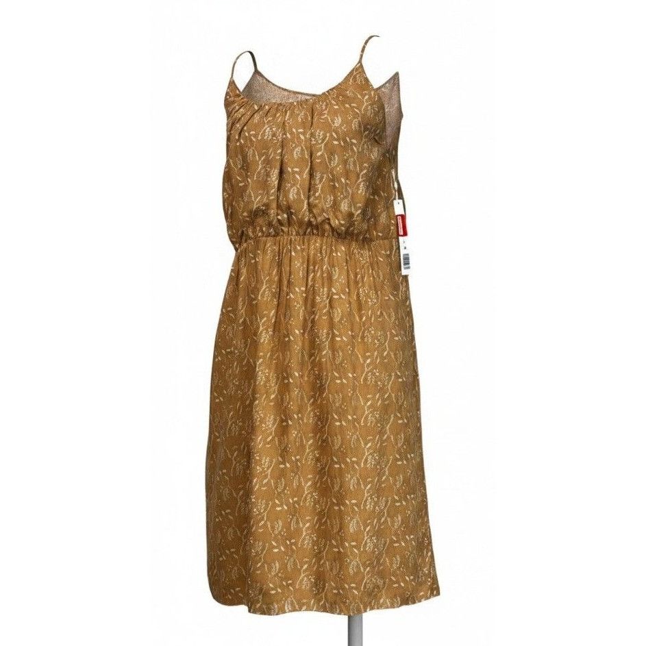 Other Caslon Women’s Textured Midi Sundress, Bronze Yellow, XS Size XS / US 0-2 / IT 36-38 - 2 Thumbnail