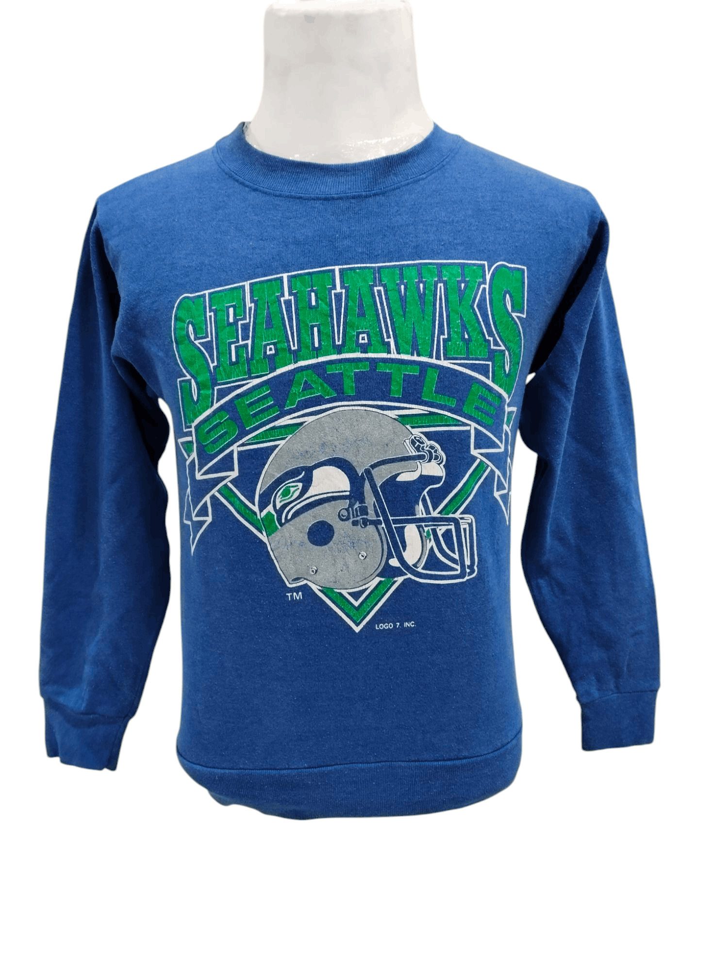 Salem Sportswear × Seven 7 × Vintage Vintage 90s Seahawks Seattle Rugby Team Sweatshirt Size US S / EU 44-46 / 1 - 1 Thumbnail