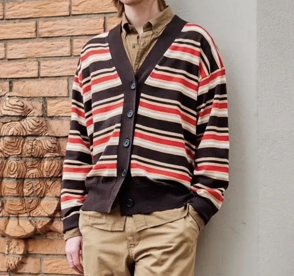 Marni × Uniqlo Marni x Uniqlo Marino Blend Striped Oversize Cardigan Size US XL / EU 56 / 4 - 1 Thumbnail