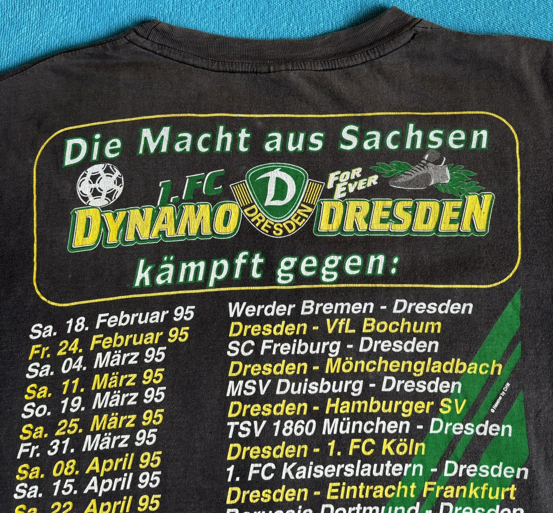 Vintage Dynamo Dresden Soccer 1995 Hessner by CHW T-shirt Roz. S Size US S / EU 44-46 / 1 - 17 Thumbnail
