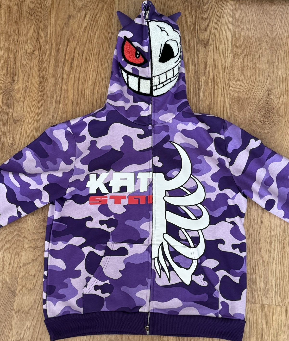 Kanto Starter Kanto Starter Split Geng Skeleton hoodie Size US M / EU 48-50 / 2 - 1 Thumbnail