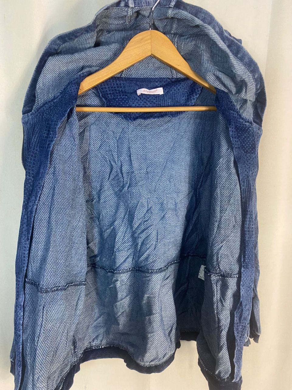 Japanese Brand Unisex🔥 alyssum denim zipper hoodie Size US M / EU 48-50 / 2 - 5 Thumbnail