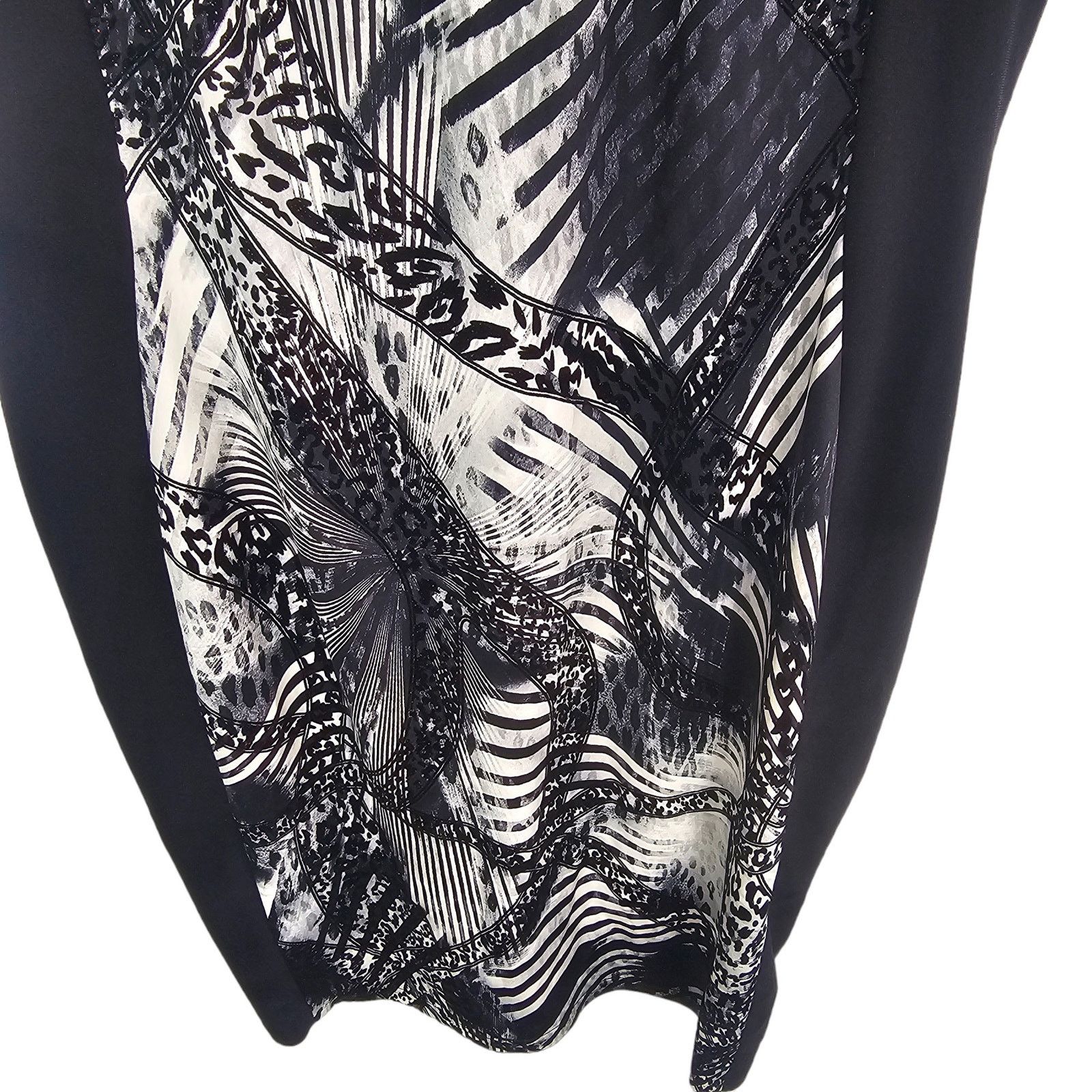 Joseph Ribkoff Joseph Ribkoff Womens Abstract Animal Print Sheath Dress 14 Size XL / US 12-14 / IT 48-50 - 3 Thumbnail