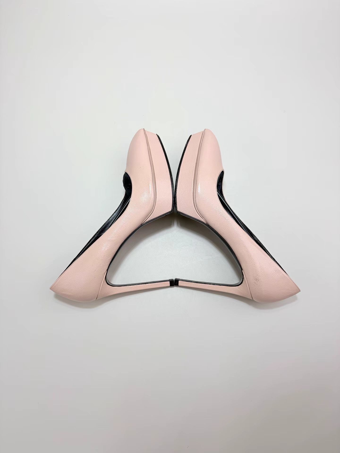 Saint Laurent Paris Saint Laurent SLP Nude Pink High Heels K1 Size US 6.5 / IT 36.5 - 5 Thumbnail
