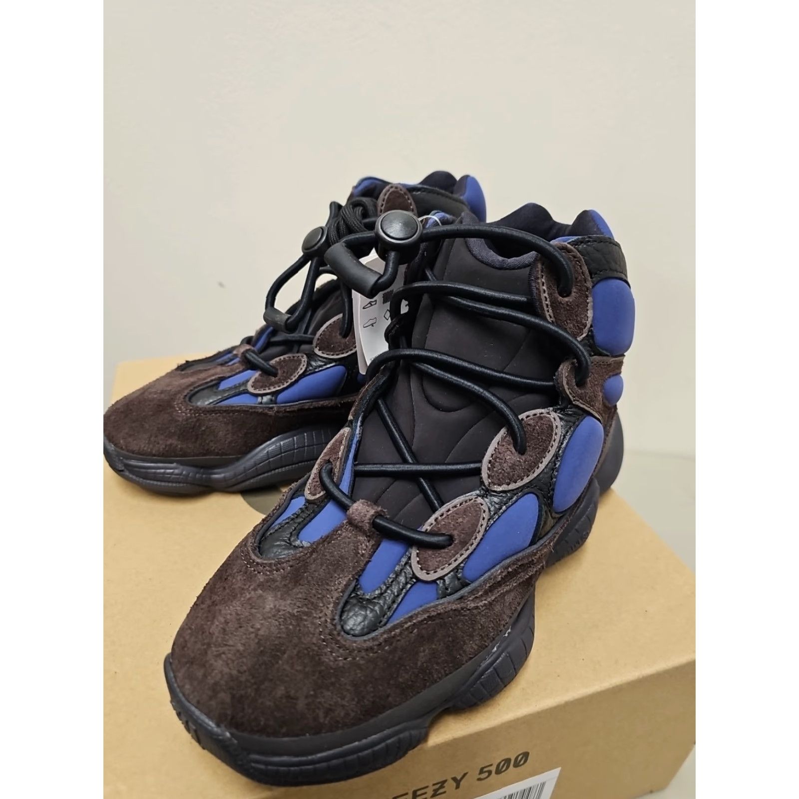 Adidas adidas Yeezy 500 High Top Mens Blue Sneakers Casual Shoes FY4269 Size 6.5 Mens Size US M / EU 48-50 / 2 - 6 Thumbnail