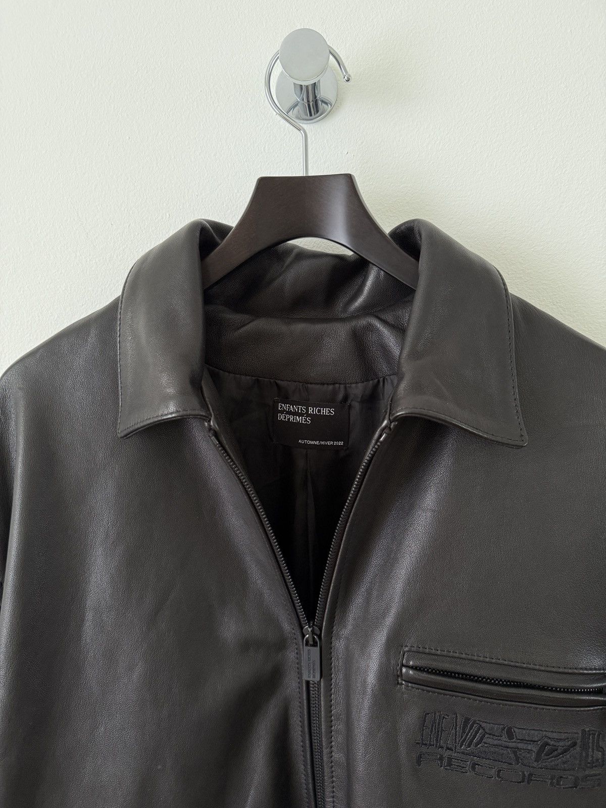 Enfants Riches Deprimes 2022 "Records" Sheep Leather Work Jacket Size US L / EU 52-54 / 3 - 7 Thumbnail