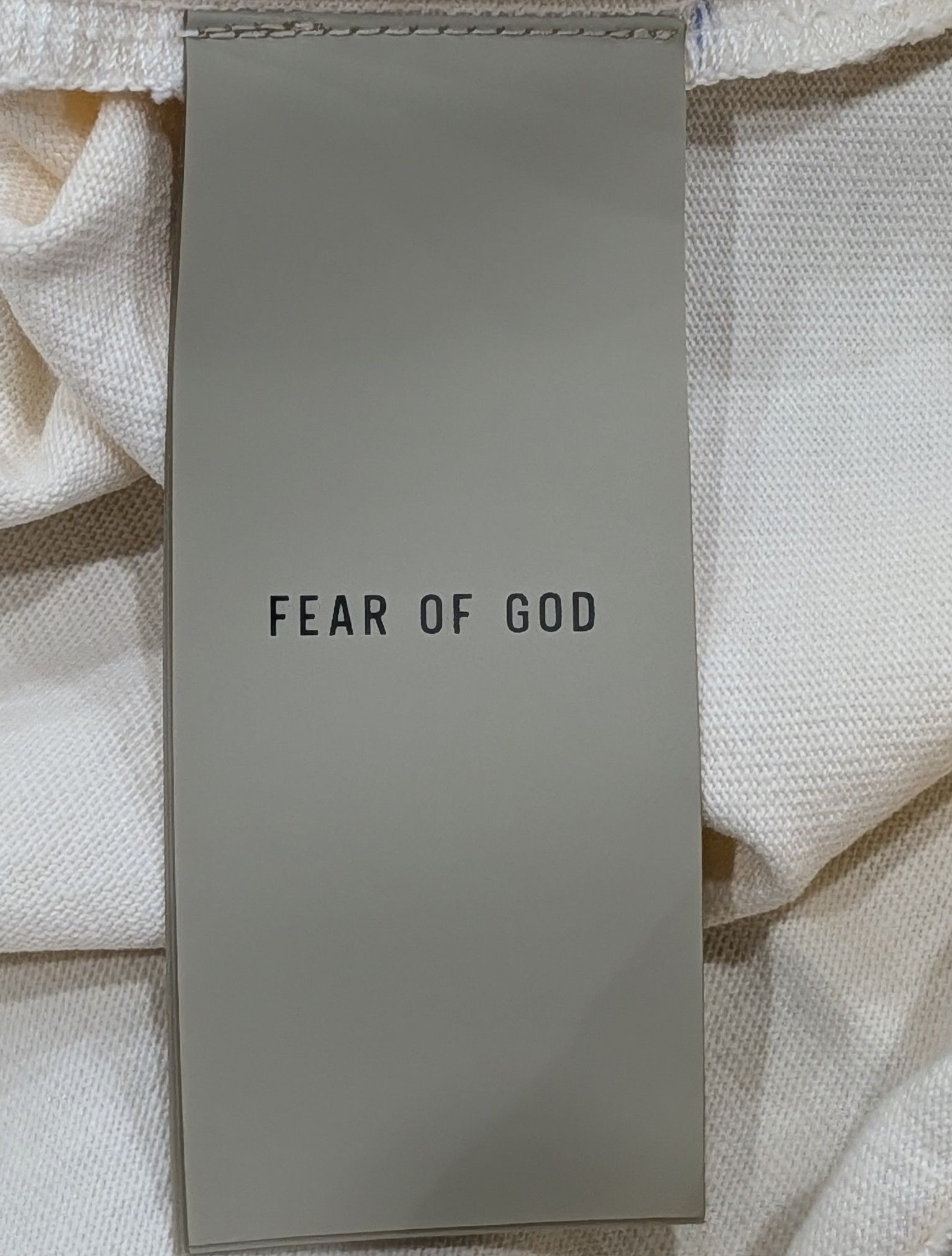 Fear of God FEAR OF GOD Logo Thunderbird LS T-Shirt Cream Large Size US L / EU 52-54 / 3 - 6 Thumbnail