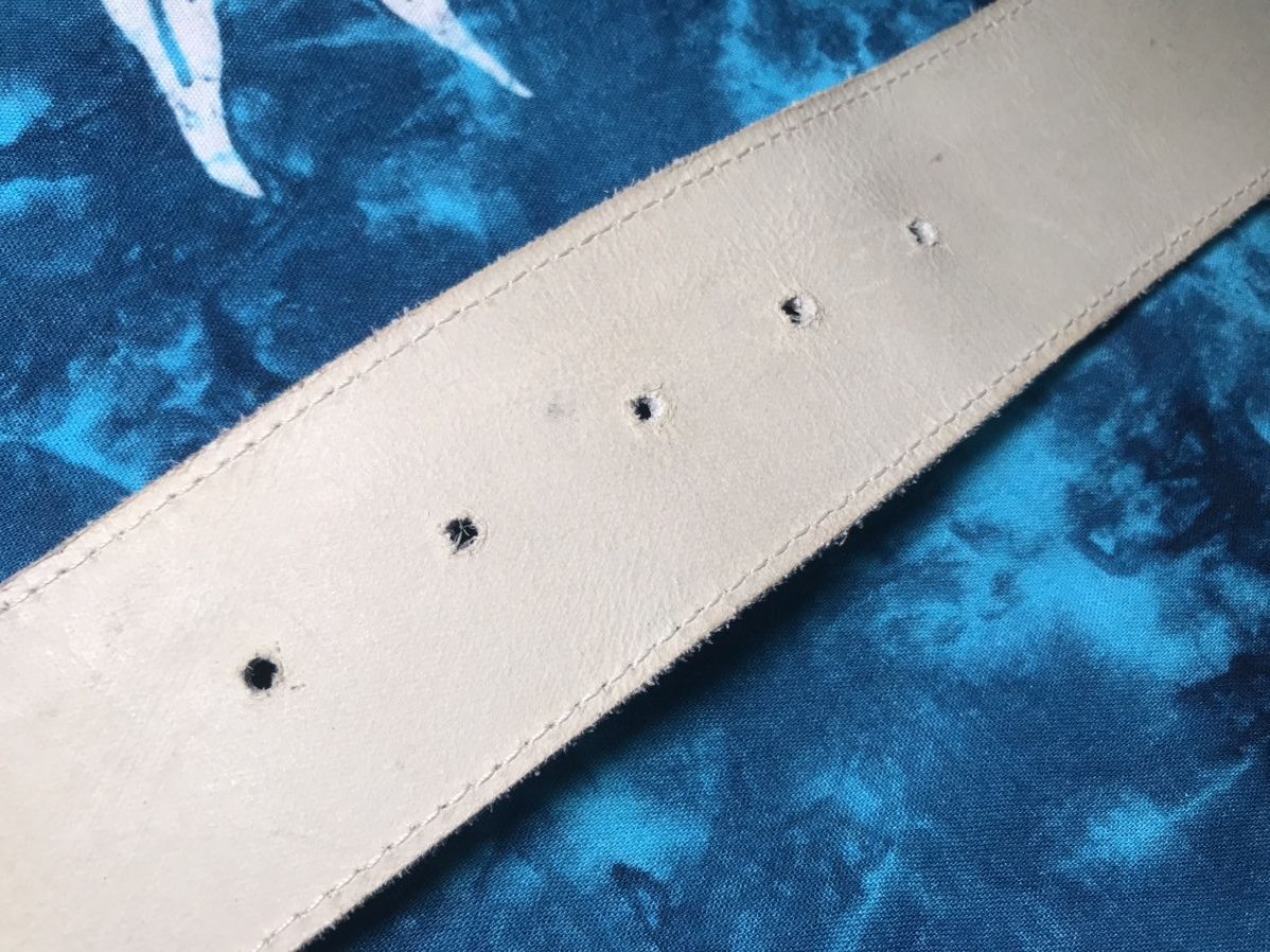 Cowboy Equipment Y2K Vintage Leather Cowboy belts Handmade Size 28 - 19 Thumbnail