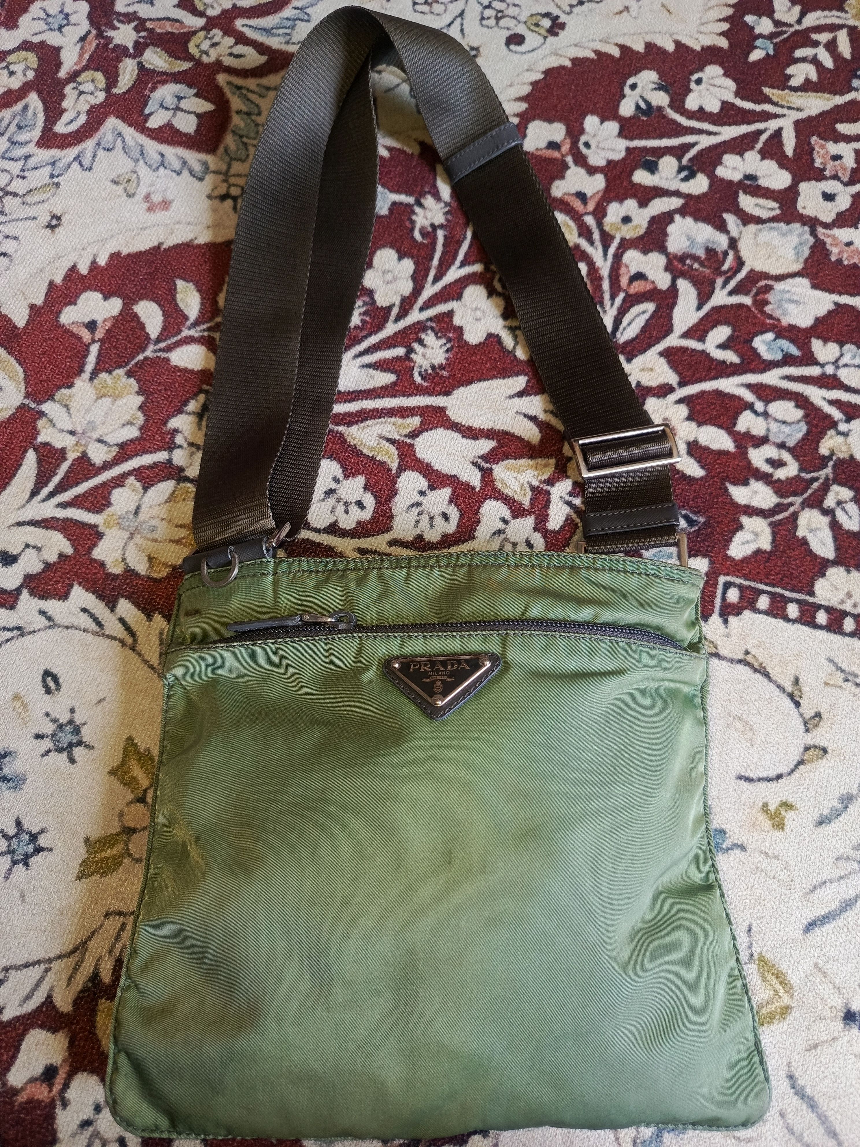 Prada Prada Green Nylon Crossbody Bag Size ONE SIZE - 1 Thumbnail