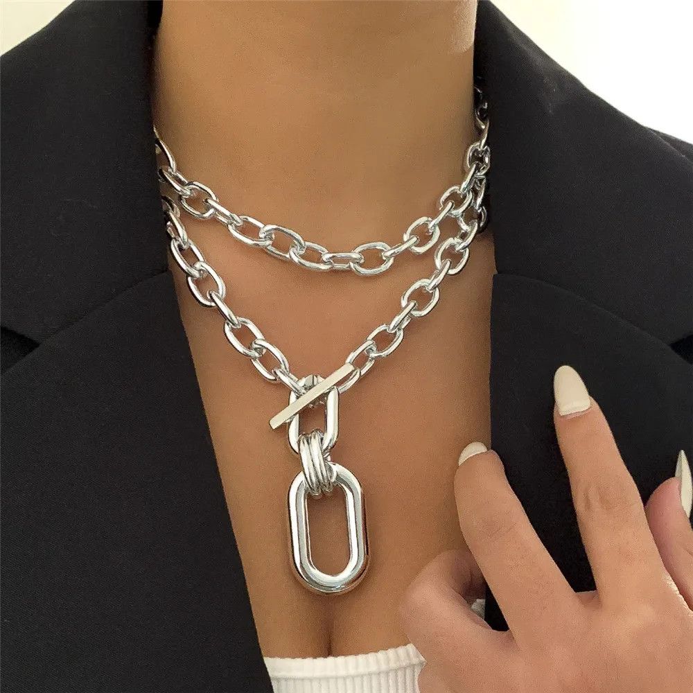 Other Chunky Chain OT Buckle Necklace Size ONE SIZE - 2 Thumbnail