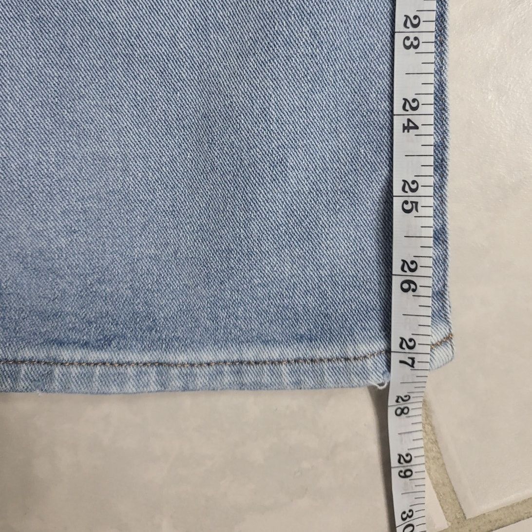 Express Express Light Wash Straight Ankle High Rise Jeans - Sz 16L Size 38" / US 16 / IT 52 - 7 Thumbnail