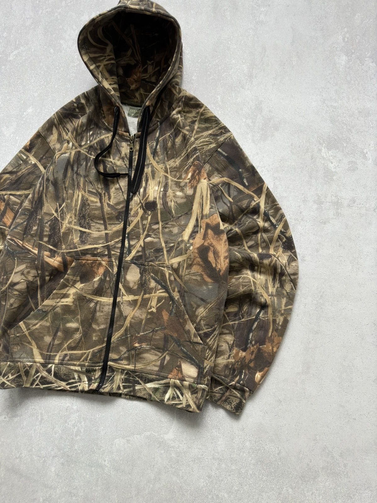 Realtree Vintage Real Tree Camo Woodland Zip Hoodie Boxy Fit Y2K Size US XL / EU 56 / 4 - 4 Thumbnail