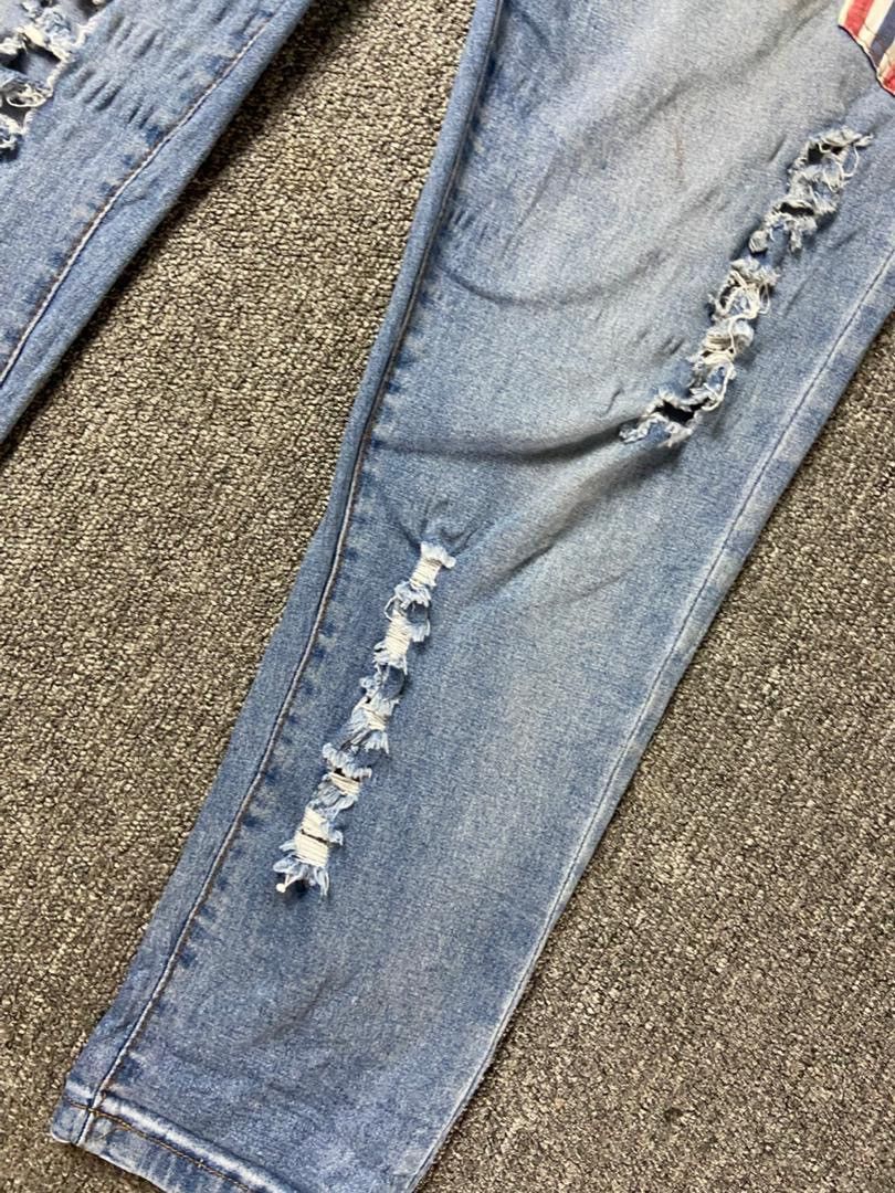 Japanese Brand Japanese Brand KOJI Elastic Waist Distressed Jeans (197) Size US 28 / EU 44 - 9 Thumbnail