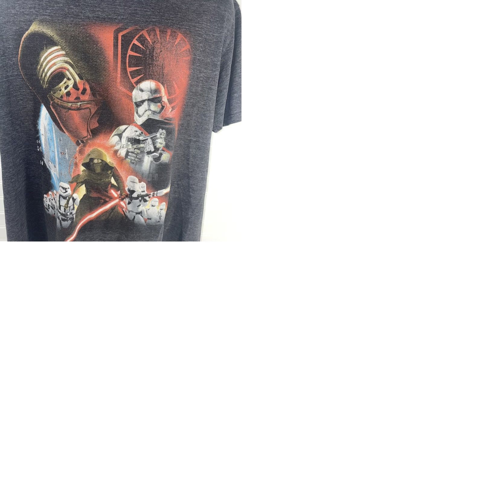 Star Wars Star Wars Storm Trooper T-Shirt Mens 2XL Heather Gray Knit Shirt - 24" Pit to Pit, 29.5" Length - Recycled Size US XXL / EU 58 / 5 - 12 Thumbnail