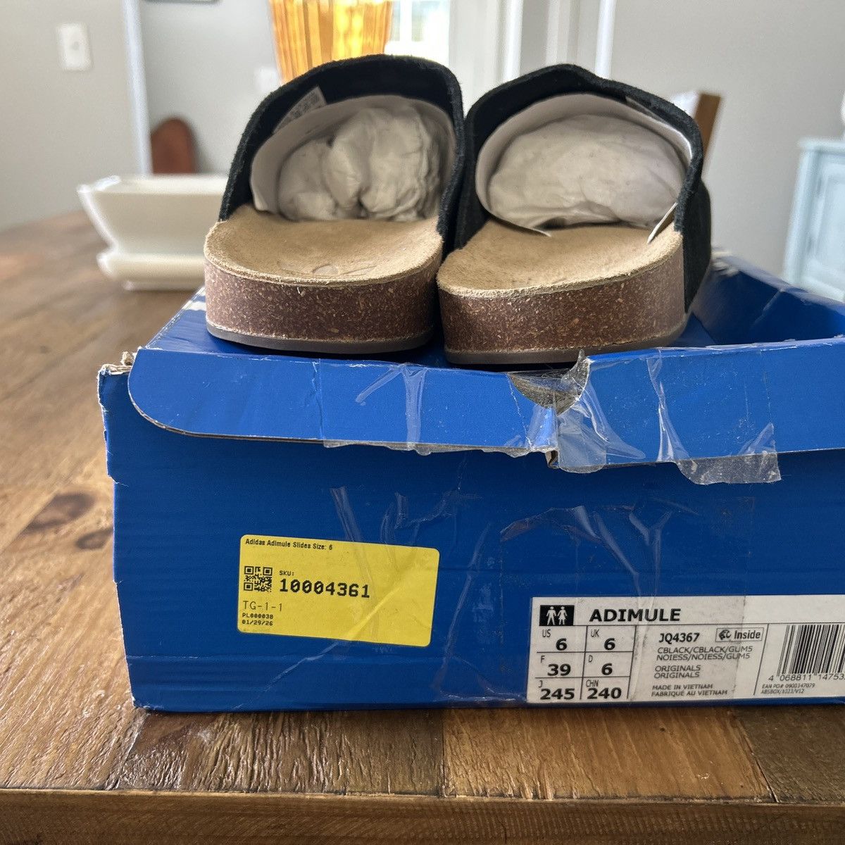 Adidas Adidas Originals Adimule Slides Black Gum JQ4367 size 6 Size US 6 / EU 39 - 5 Thumbnail