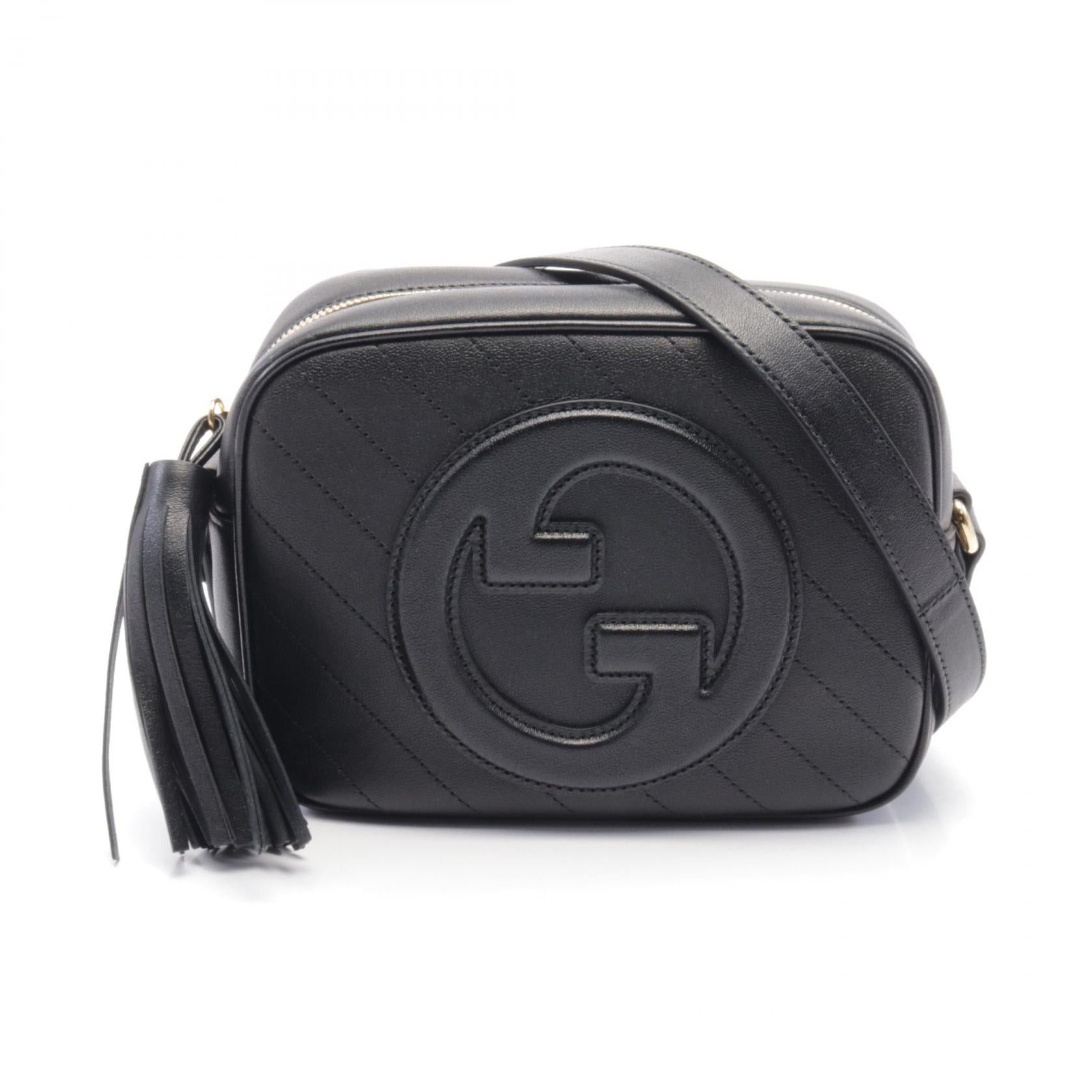 Gucci Gucci Blondie Shoulder Bag Leather Black