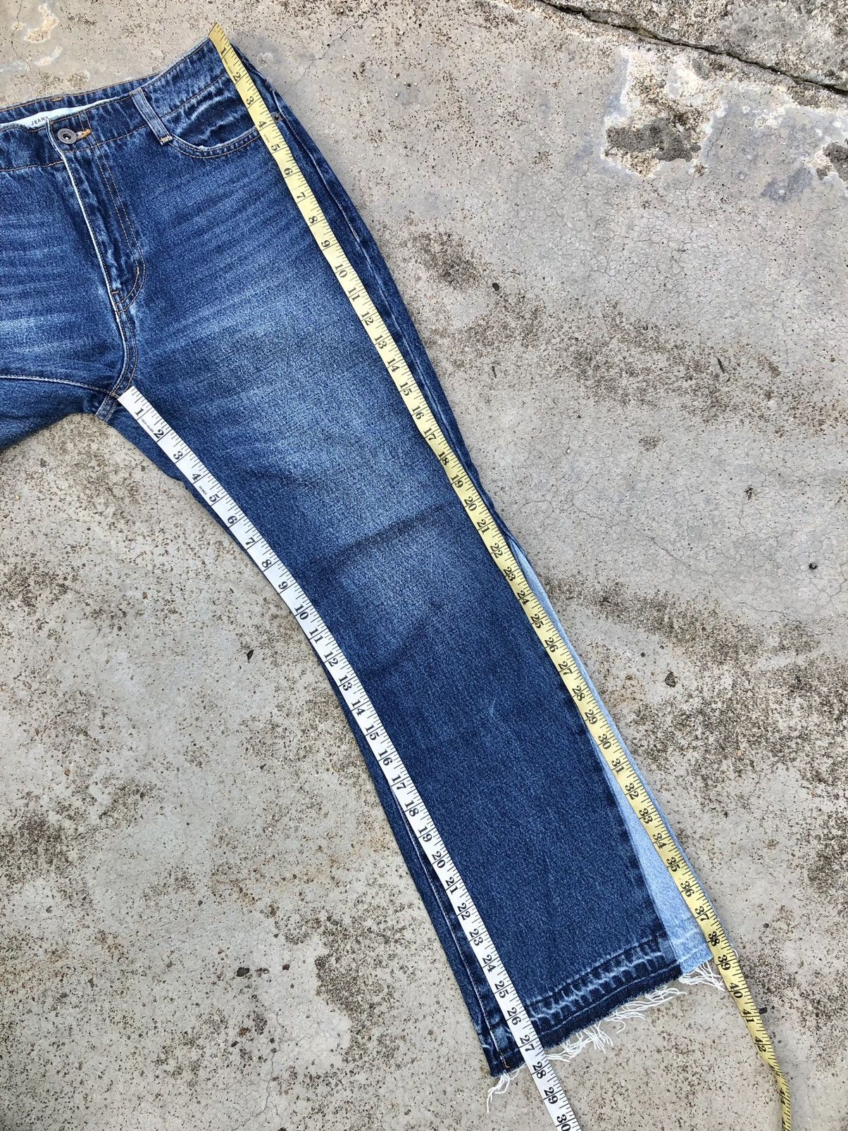 Japanese Brand RECONSTRUCTED FLARE DENIM BY NIKO AND JAPAN Size 28" / US 6 / IT 42 - 9 Thumbnail