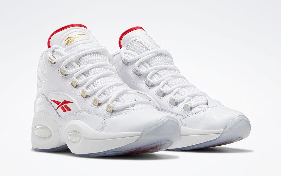 Reebok NEW Reebok Question Mid Red Dr. Jay size 6.5 Shoes Size US 6.5 / EU 39-40 - 1 Thumbnail