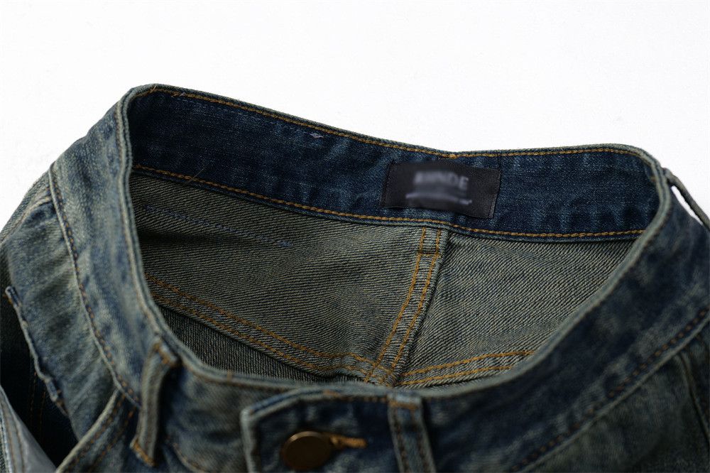 Japanese Brand × Jean Punk washed distressed patchwork trendy scimitar jeans Size US 34 / EU 50 - 5 Thumbnail