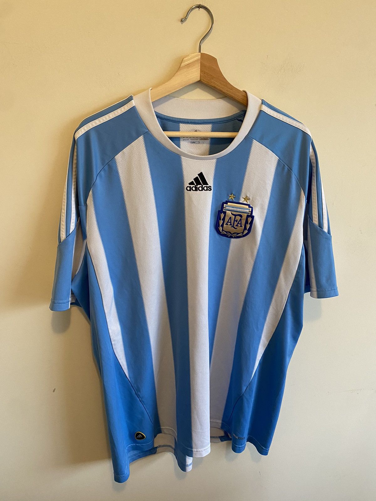 Lionel Messi #19 2006 Argentina Sky Blue Graphic Tee