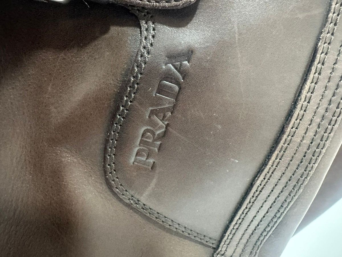 Prada PRADA mid calf brown boots EU40 Size US 10 / IT 40 - 6 Thumbnail